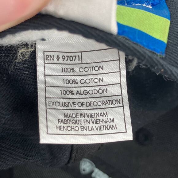 Top Of The World Black Iowa Hawkeye University Snap Back Flat Bill Youth Hat Cap - Picture 5 of 12